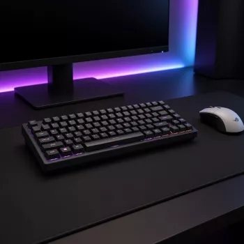 Dark Project Terra Nostra G3MS Moonstone Switch TKL Μηχανικό Gaming Πληκτρολόγιο, US ANSI, Μαύρο
