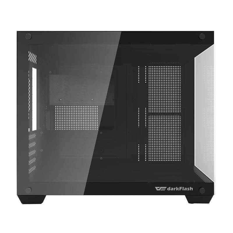 Darkflash C285MP Mid-Tower κουτί PC, πλαϊνό από σκληρυμένο γυαλί, ATX, Μαύρο