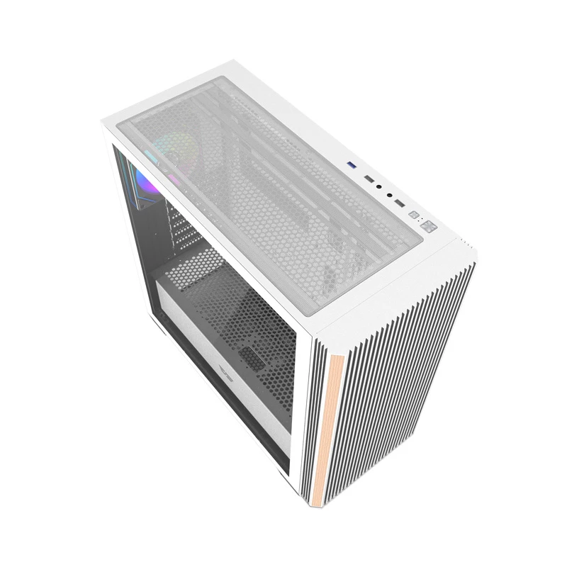 DARKFLASH DS900WS Mid Tower λευκό κουτί με 4 ανεμιστήρες ARGB