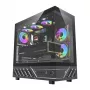 DarkFlash DS950 κουτί υπολογιστή ATX, πανοραμική θέα 270°, USB-C 3.2 Gen 2, 6 ανεμιστήρες, μαύρο