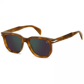 DAVID BECKHAM DB-7133-S-C9B ορθογώνιο γυαλί ηλίου Havana καφέ 52mm