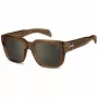 DAVID BECKHAM DB-7146-S-FMP Ανδρικά Polarized Square γυαλιά ηλίου με Flash Mirror, 53 mm