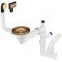 DEANTE Σιφόνι νεροχύτη 1 λεκάνης Space-Saver