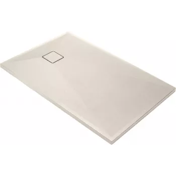 DEANTE Γρανιτένια ορθογώνια λεκάνη ντους 100x80 cm Ανθρακί