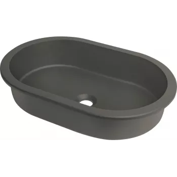 DEANTE Γρανίτης Νιπτήρας υποβρύχιας και εντοιχισμένης τοποθέτησης Γραφίτης 500x440mm
