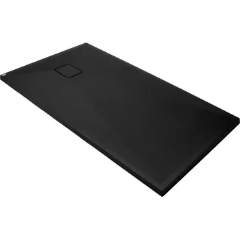 DEANTE ορθογώνια λεκάνη ντους γρανίτη 140x70 cm μαύρη