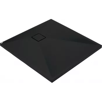DEANTE Τετράγωνη Γρανιτένια Λεκάνη Ντους 90x90 cm Γραφίτης