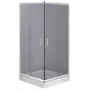 DEANTE Ντουζιέρα Τετράγωνη 80x80 cm Χρώμιο Γυαλί ασφαλείας