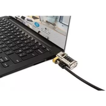 Dell 461-AAEU Κλείδωμα Καλωδίου Ασφαλείας 1,8m Μαύρο Χρώμιο (D6FY7)