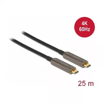 Delock Ενεργό οπτικό καλώδιο βίντεο USB-C 4K 60 Hz 25 m