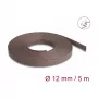 Delock Σωλήνας διαχείρισης καλωδίων, 12 mm, πλεκτός, ανθεκτικός στα τρωκτικά, ελαστικός, 5 m, καφέ