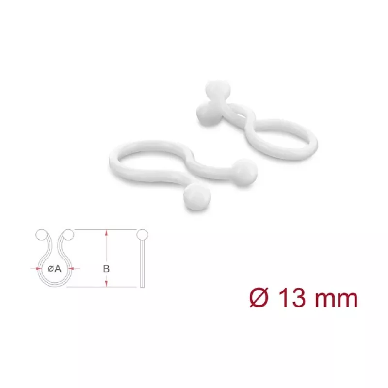 Delock Cable Twister 13 mm Διαφανές, 100 τεμ.
