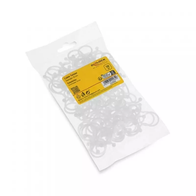 Delock Σπιράλ Καλώδιο Ø 18 mm Διαφανές, 100 Τεμ.