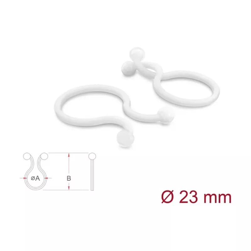 Delock σπιράλ προστασίας καλωδίου Ø 23 mm διαφανές, 100 τεμ.
