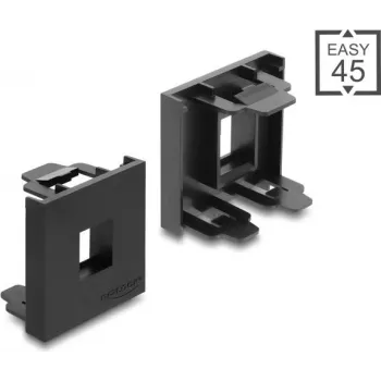 Delock Easy 45 θήκη μονάδας Keystone 45 x 45 mm μαύρη 81669