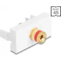Delock Easy 45 module ακροδέκτης σε υποδοχή θηλυκή με σπείρωμα κόκκινο λευκό (90901)