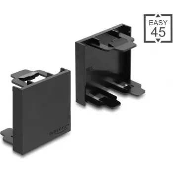 Delock Easy 45 Τυφλή πλάκα μονάδας 45 x 45 mm μαύρη (81670)