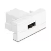 Delock Easy 45 Module EASY-USB 2.0 Type-A θηλυκή υποδοχή σε EASY-USB Type-A θηλυκή υποδοχή Λευκό 90866