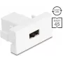 Delock Easy 45 Module EASY-USB 2.0 Type-A θηλυκή υποδοχή σε EASY-USB Type-A θηλυκή υποδοχή Λευκό 90866