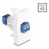 Delock Easy 45 module μπλοκ ακροδεκτών σε λευκό (90912)