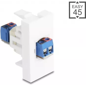 Delock Easy 45 module μπλοκ ακροδεκτών σε λευκό (90912)