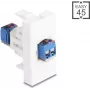 Delock Easy 45 module μπλοκ ακροδεκτών σε λευκό (90912)
