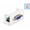 Delock Easy 45 Snap-in module 9-πολ D-Sub υποδοχή θηλυκή Λευκό RAL 9003 81348