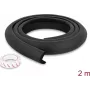 Delock προστατευτικό άκρων αφρού 35 x 8 mm - μήκος 2 m μαύρο (18488)