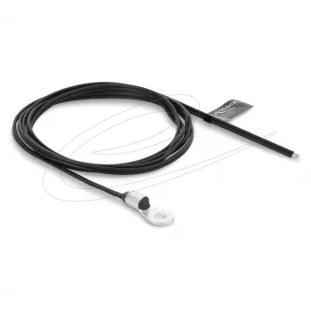 Delock καλώδιο αισθητήρα θερμοκρασίας NTC thermistor M4 σπείρωμα 10 kOhm 3977 K 1 m επίπεδο PVC 2 ανοιχτά άκρα