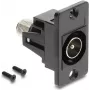 DELOCK Einbauadapter IEC βύσμα αρσενικό σε F υποδοχή θηλυκή μαύρο 91197