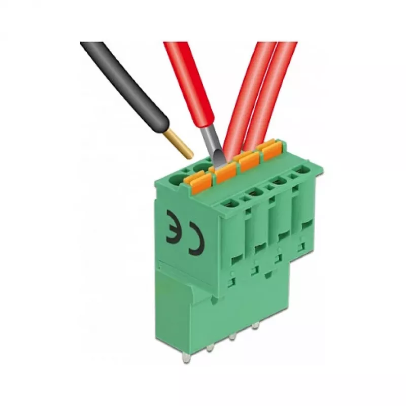 Delock Σετ κλέμας PCB 4-πολικό 5,08 mm βήμα κάθετο (66501)