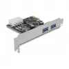 Delock Κάρτα PCI Express x1 σε 2 x USB 3.2 Gen 1 Type-A, Low-Profile