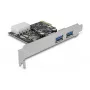 Delock Κάρτα PCI Express x1 σε 2 x USB 3.2 Gen 1 Type-A, Low-Profile