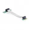 Delock PCI Express x1 σε x1 κάρτα Riser με εύκαμπτο καλώδιο, 13 cm, αριστερή κατεύθυνση