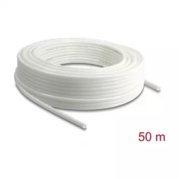 Delock εύκαμπτος σωλήνας πεπιεσμένου αέρα 8 x 5 mm ρολό 50 m λευκό (PU)