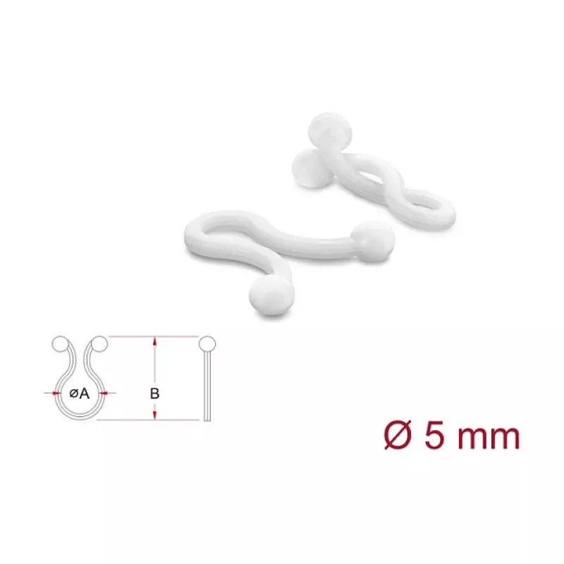 Delock Σπιράλ σωλήνας 5 mm διαφανής, 100 τεμ.