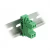 DELOCK Σετ κλέμας για ράγα DIN 2-πολικό βήμα 5,08 mm γωνιακό