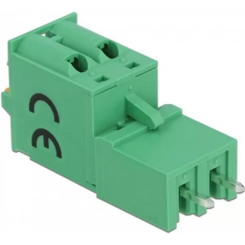 Delock Σετ Κλέμας για Πλακέτα, 2-πολικό, 5,08 mm Βήμα, Κάθετο 66500