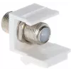 DELTA FX-F1 Μονάδα Keystone οπτικών ινών, Προσαρμογέας SC Simplex/LC Duplex, Λευκό