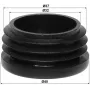 DELTA Καπάκι άκρου ιστού για ιστούς 35-40 mm, Μαύρο