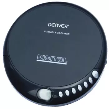 Denver DM-24 φορητό CD player με ακουστικά, μαύρο