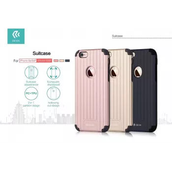 Devia Apple iPhone 6 / 6s Plus Suitcase Gold Πίσω Κάλυμμα