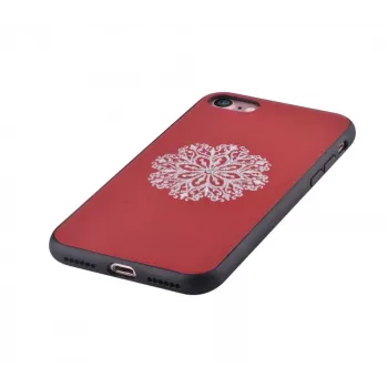 Devia Apple iPhone 7/8 Θήκη με Κέντημα Λουλούδι Κόκκινο