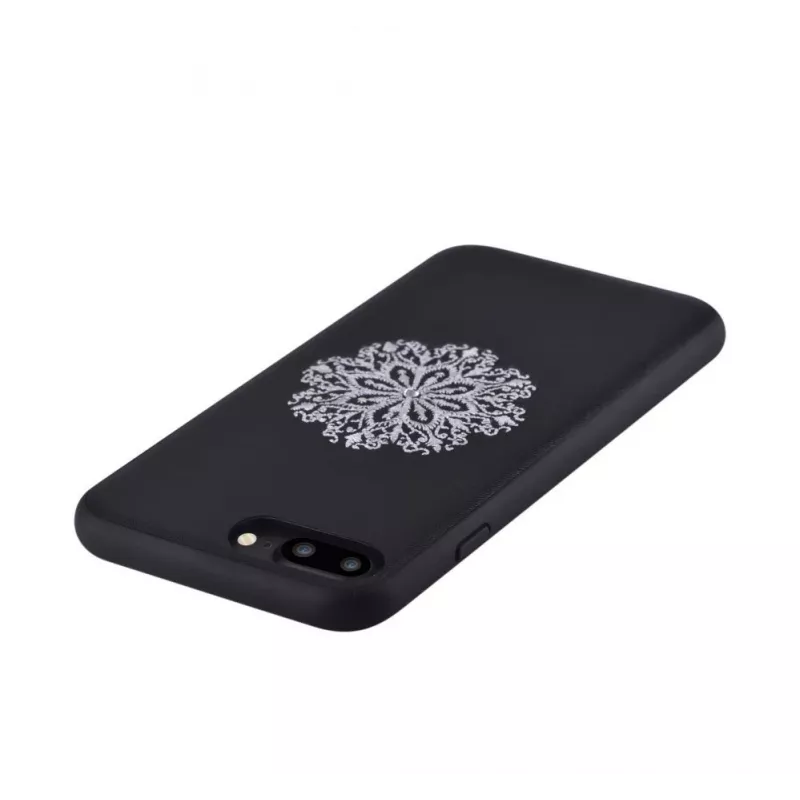 Devia Apple iPhone 7 Plus/8 Plus Θήκη με Κέντημα Λουλουδιών Μαύρο
