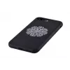 Devia Apple iPhone 7 Plus/8 Plus Θήκη με Κέντημα Λουλουδιών Μαύρο
