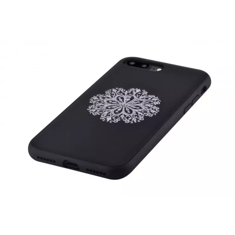 Devia Apple iPhone 7 Plus/8 Plus Θήκη με Κέντημα Λουλουδιών Μαύρο