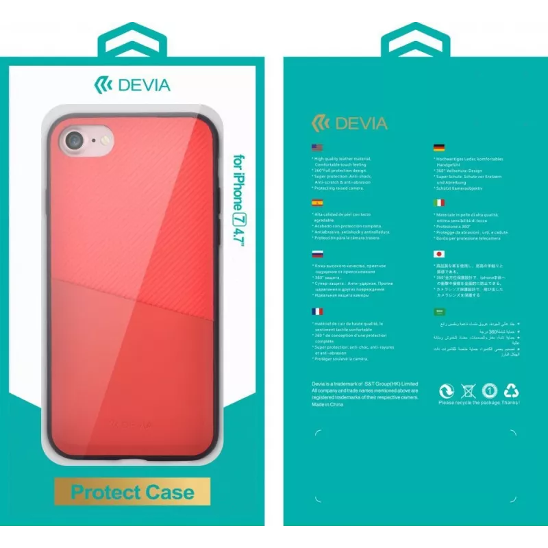 Devia Apple iPhone 7 Plus iWallet Θήκη Κόκκινο