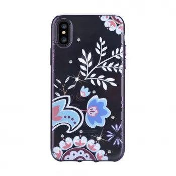 Devia Apple iPhone X Crystal Blossom Θήκη Μαύρη