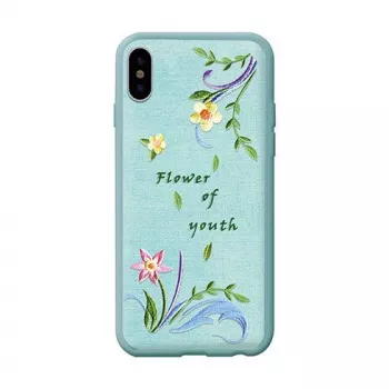 Devia Apple iPhone X Θήκη με Κέντημα Λουλούδι