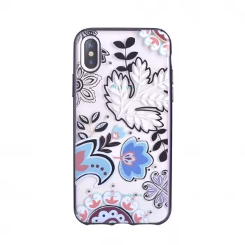 DEVIA Crystal Bloosom Θήκη για Apple iPhone X / XS - Ασημί